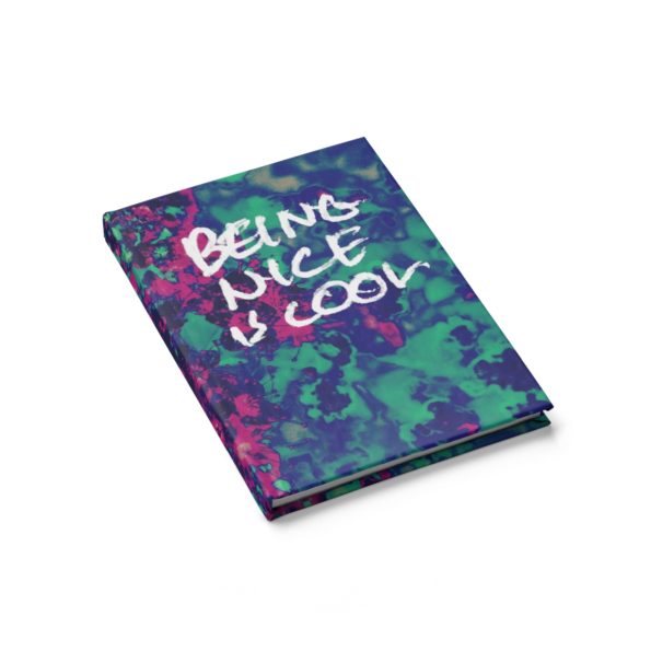 BEING NICE IS COOL - Blank Journal - Front Perspective