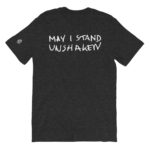 MAY I STAND UNSHAKEN - Black Triblend Basic T-Shirt - Back