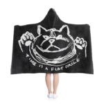 TIME IS A FLAT CIRCLE - Hooded Blanket - Large Back